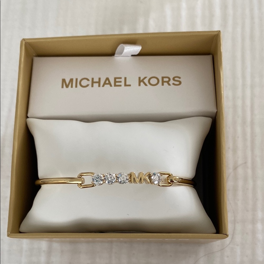 Michael Kors Gold Bracelet with Crystals